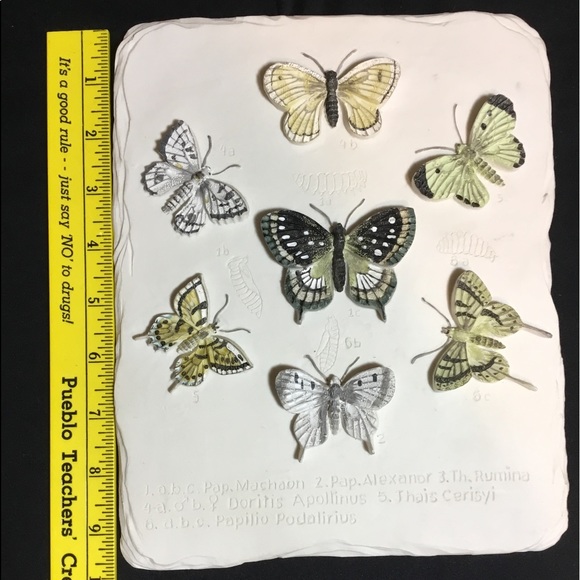 VTG Butterfly Wall Plaque - Picture 2 of 8